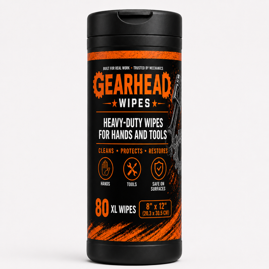 Gearhead Hand & Tool Wipes — 80 XL Wipes