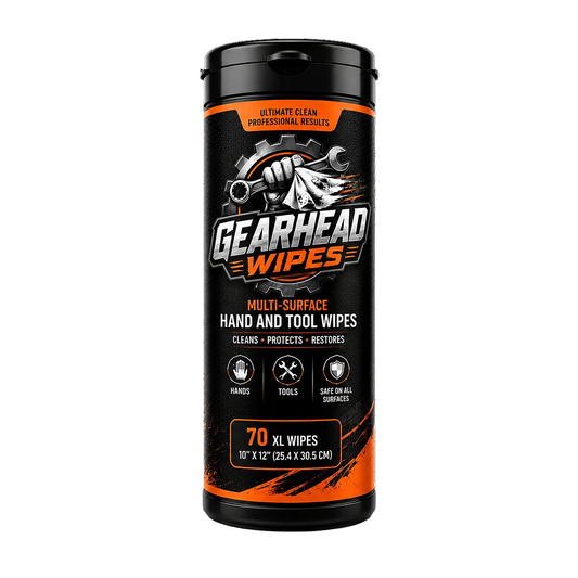 Gearhead Hand & Tool Wipes — 70 XL Wipes