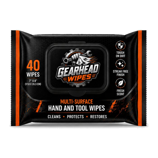 Gearhead Hand & Tool Wipes — 40 ct