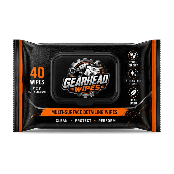 Gearhead Hand & Tool Wipes — 40 ct