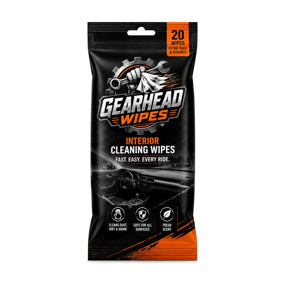 Gearhead Hand & Tool Wipes — Glovebox Pack (20 ct)