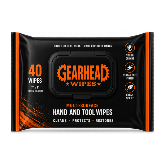Gearhead Hand & Tool Wipes — 40 ct